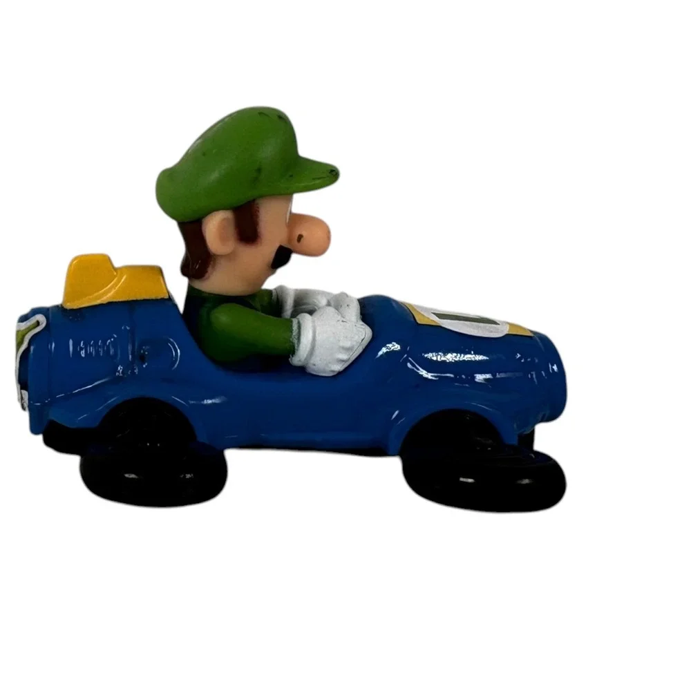 McDonalds Luigi Kart Toy Kids OS Blue Excellent Mario Kart 8 Deluxe 2024